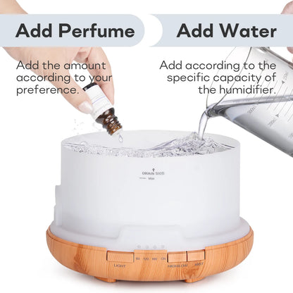 Aroma Glow Diffuser with LED Lights