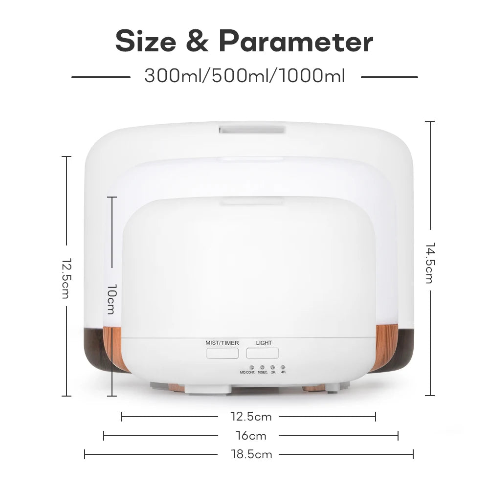 Aroma Glow Diffuser with LED Lights
